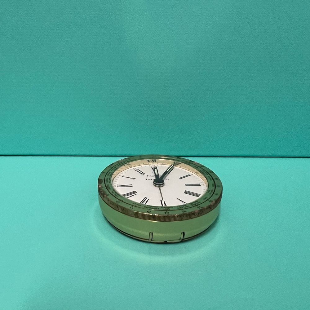 Authentic Tiffany & Co. Portfolio Travel Clock - Picture 3 of 5